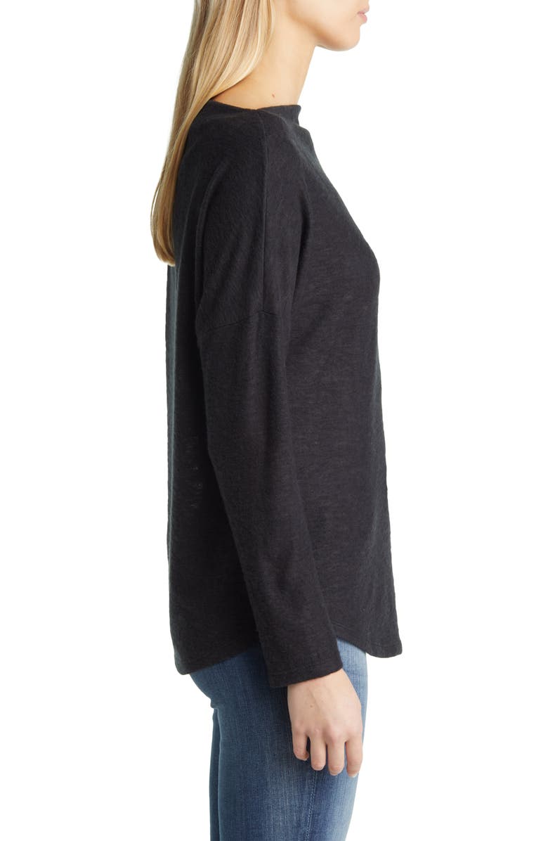 Caslon<sup>®</sup> Boat Neck Long Sleeve Top, Alternate, color,