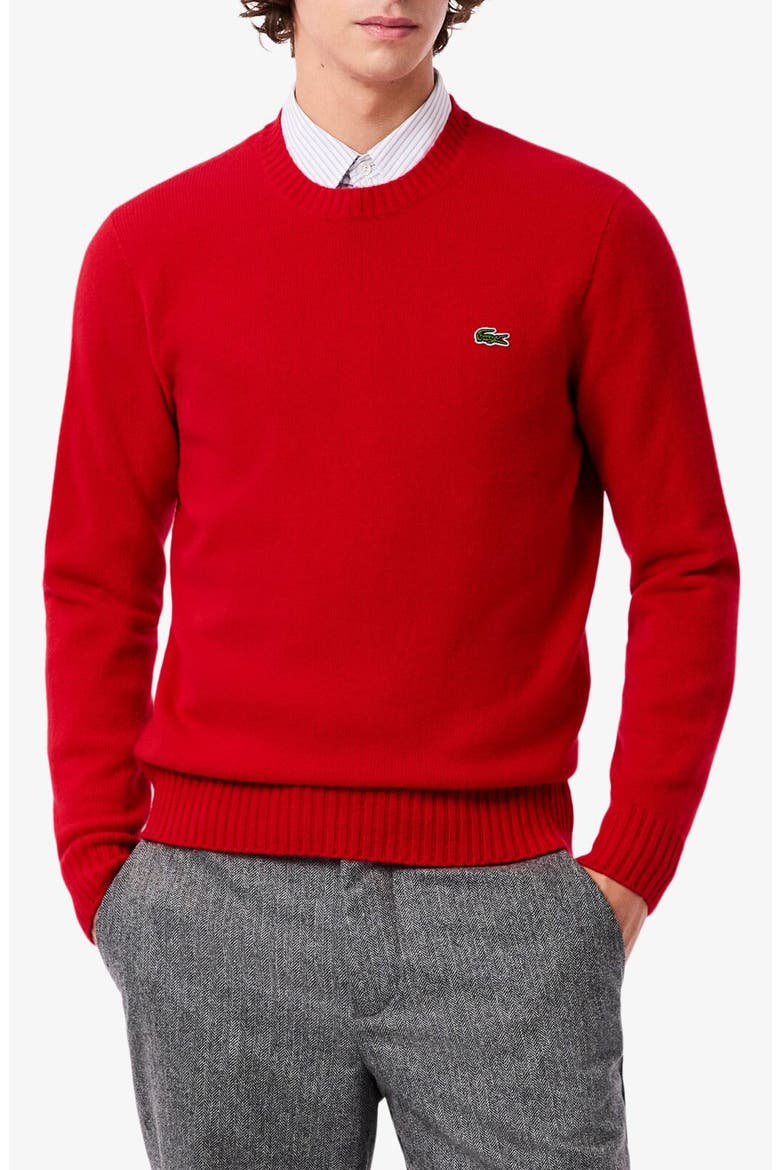 Classic Fit Cashmere Crewneck Sweater, Main, color, RED