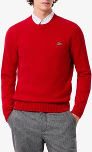 Lacoste Classic Fit Cashmere Crewneck Sweater