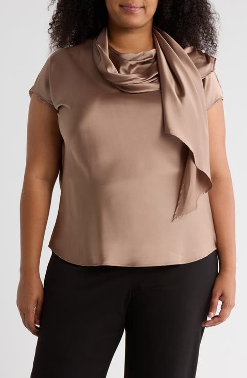 Satin Scarf Top