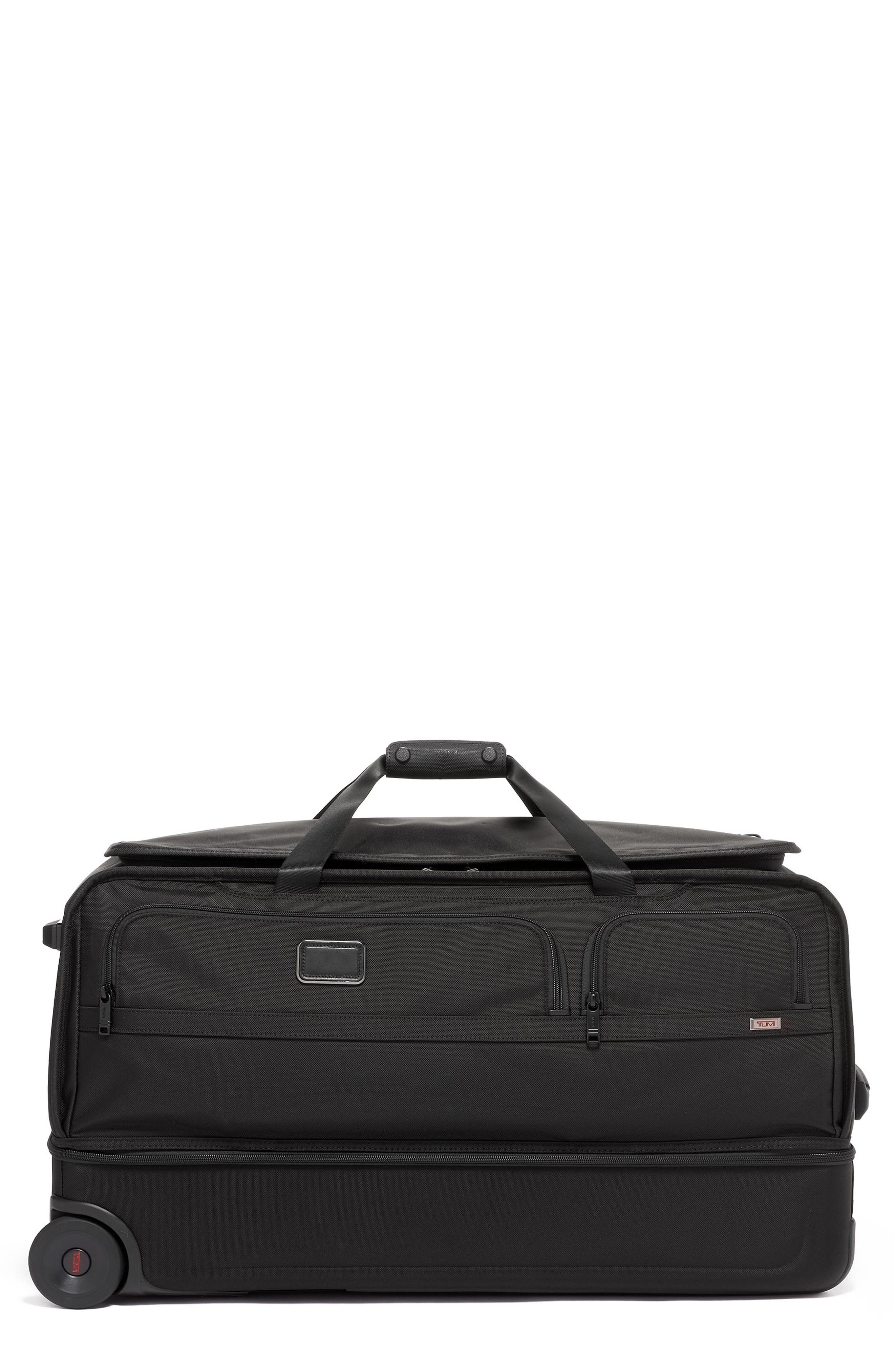 TUMI Alpha 3 30-Inch Wheeled Duffle Bag, Main, color, Black