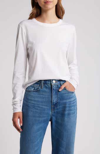 FRAME Cotton Crewneck Top