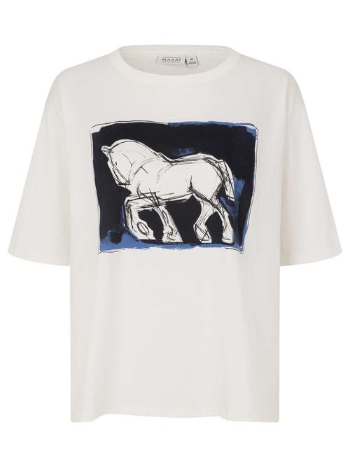 Masai Copenhagen Madoreann Printed T-shirt In White