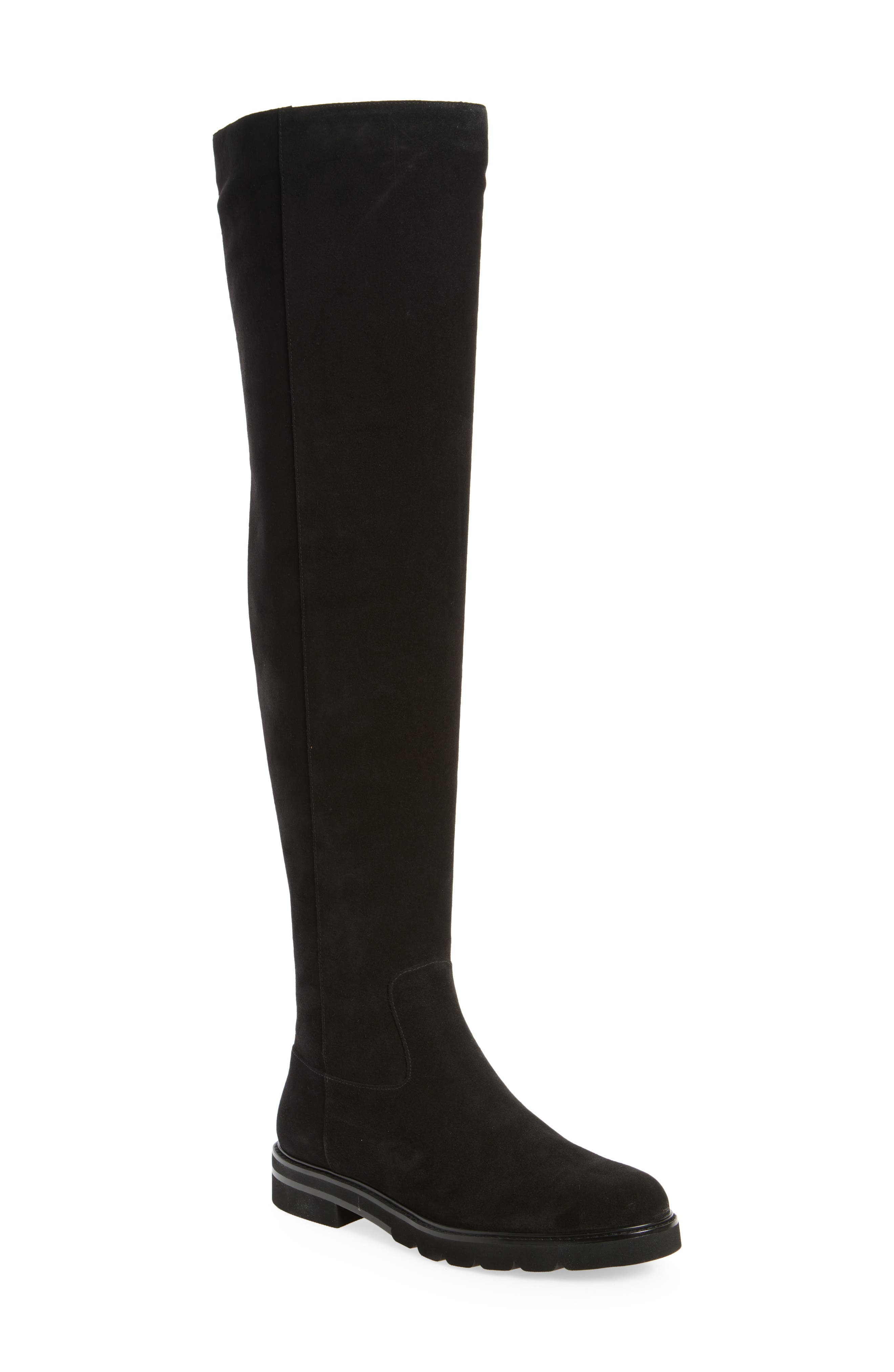 Chicago Lug Sole Over-the-Knee Boot, Main, color, BLACK