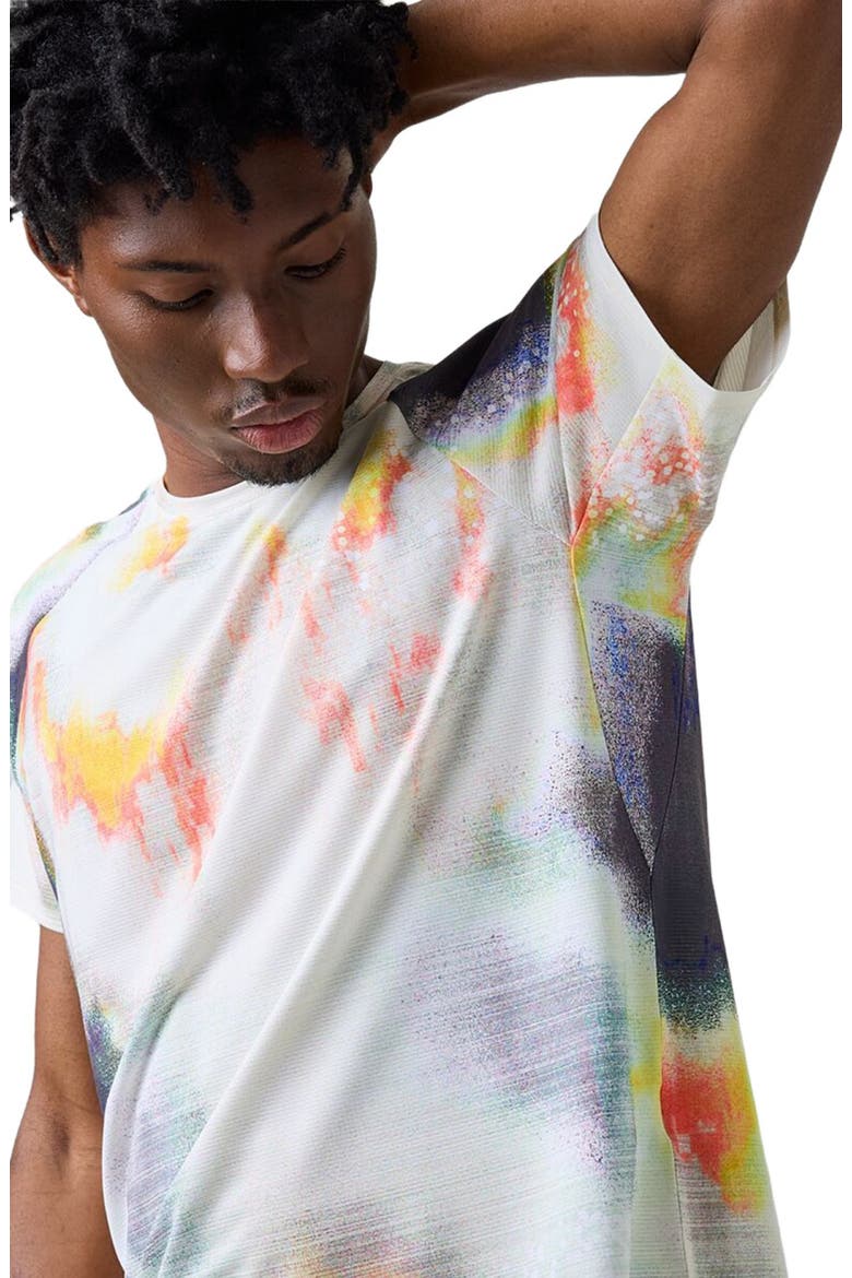 Wasatch Adventure Run T-Shirt - Men's, Alternate, color, Multi Glitch Print