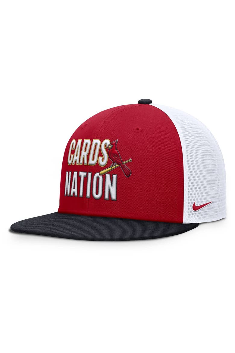 Men's Nike  Red St. Louis Cardinals Pro Trucker Snapback Hat, Alternate, color, Red