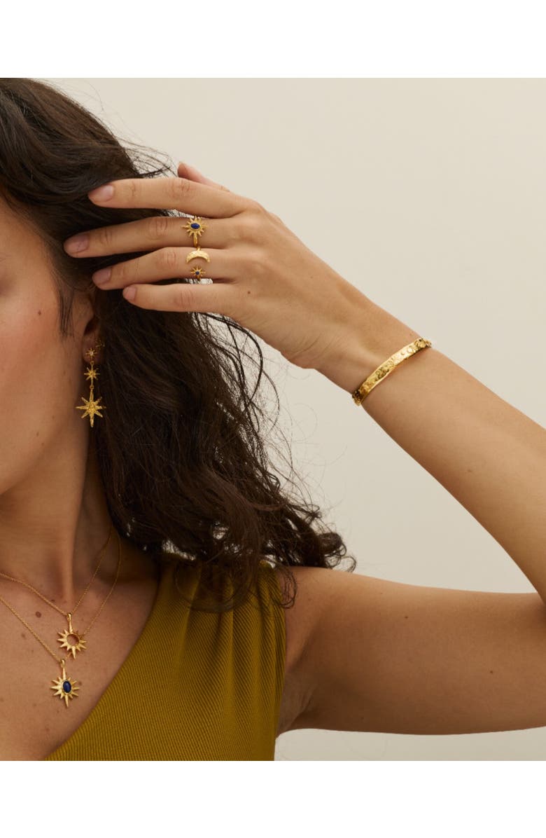 Ottoman Hands Celestial Cuff Bracelet, Alternate, color, Gold