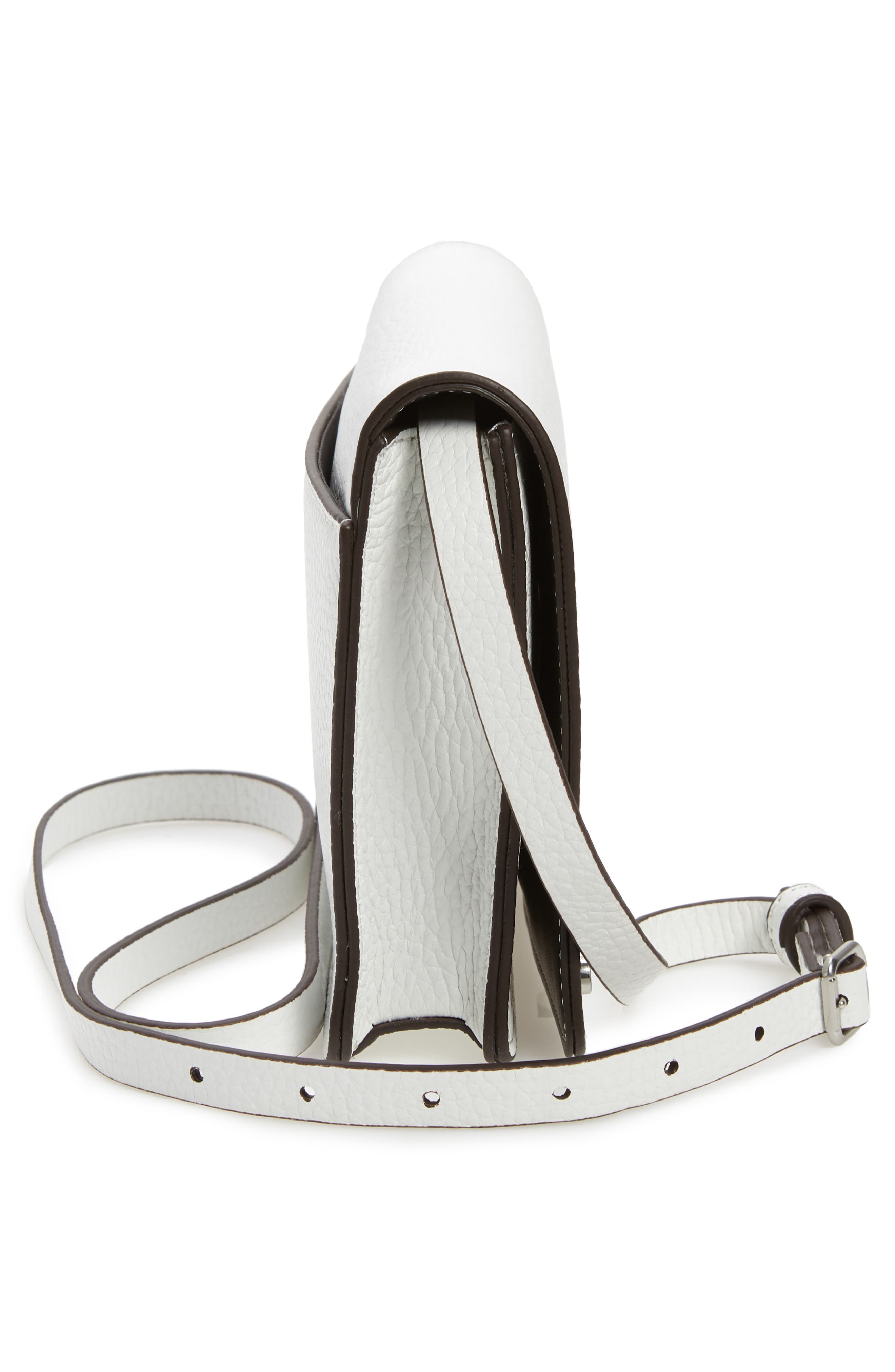 Lex Leather Crossbody Bag, Alternate, color, WHITE