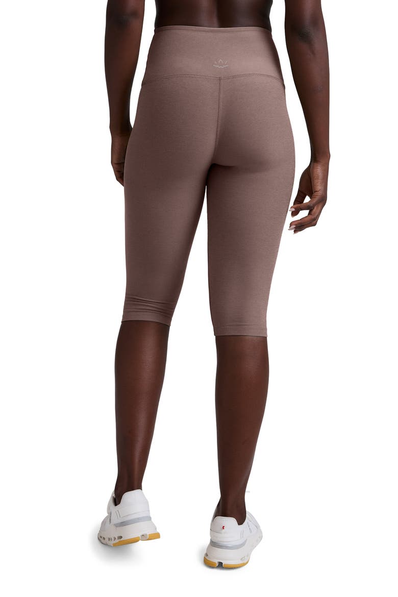 High Waist Crop Leggings, Alternate, color, ROSEY TAUPE HEATHER