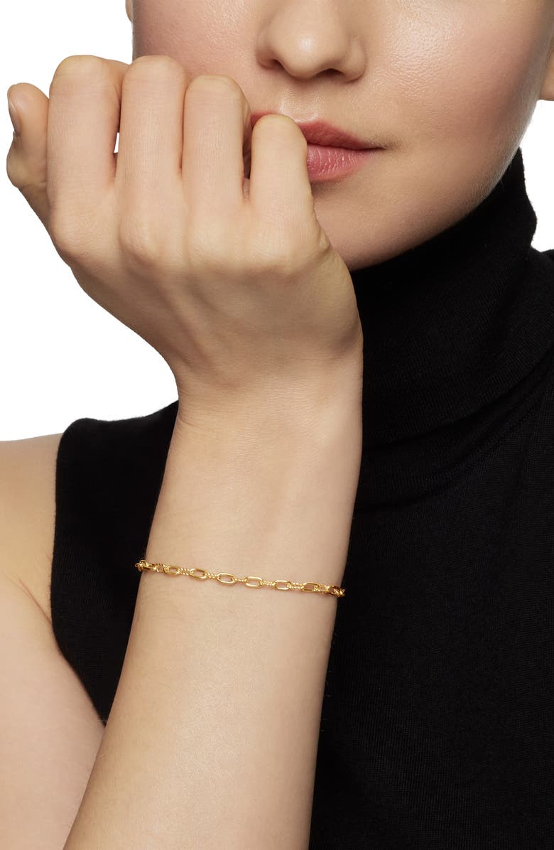 David Yurman Madison Thin Bracelet in 18K Gold, 3mm, Alternate, color, Gold