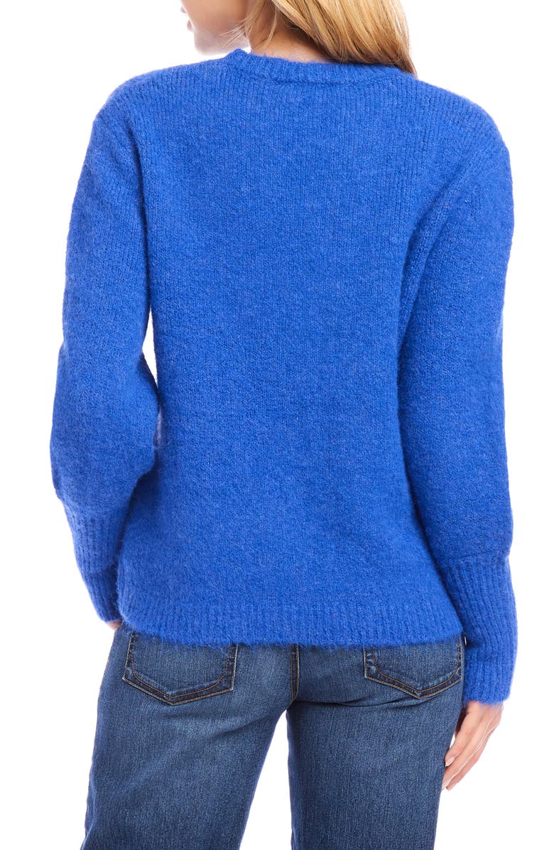 Karen Kane Blouson Sleeve Crewneck Sweater, Alternate, color, 