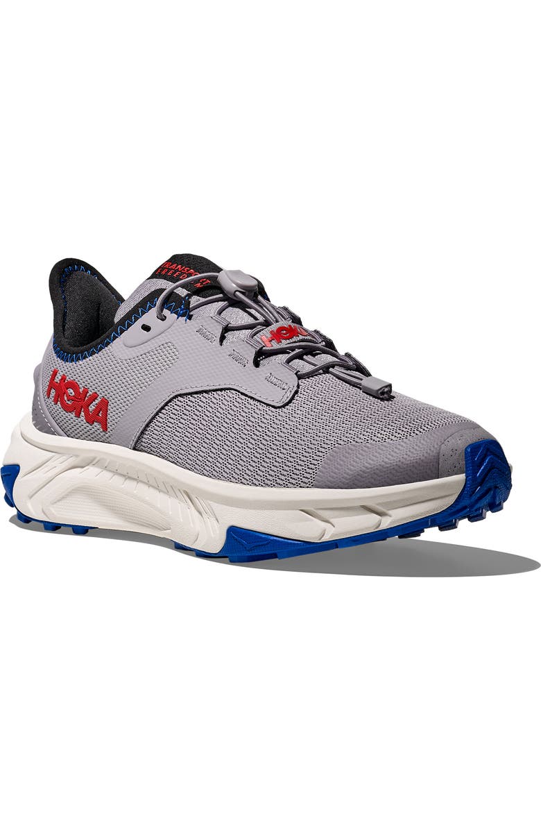HOKA Kids' Transport Freedom Hiking Sneaker, Main, color, Foggy Grey / Frost