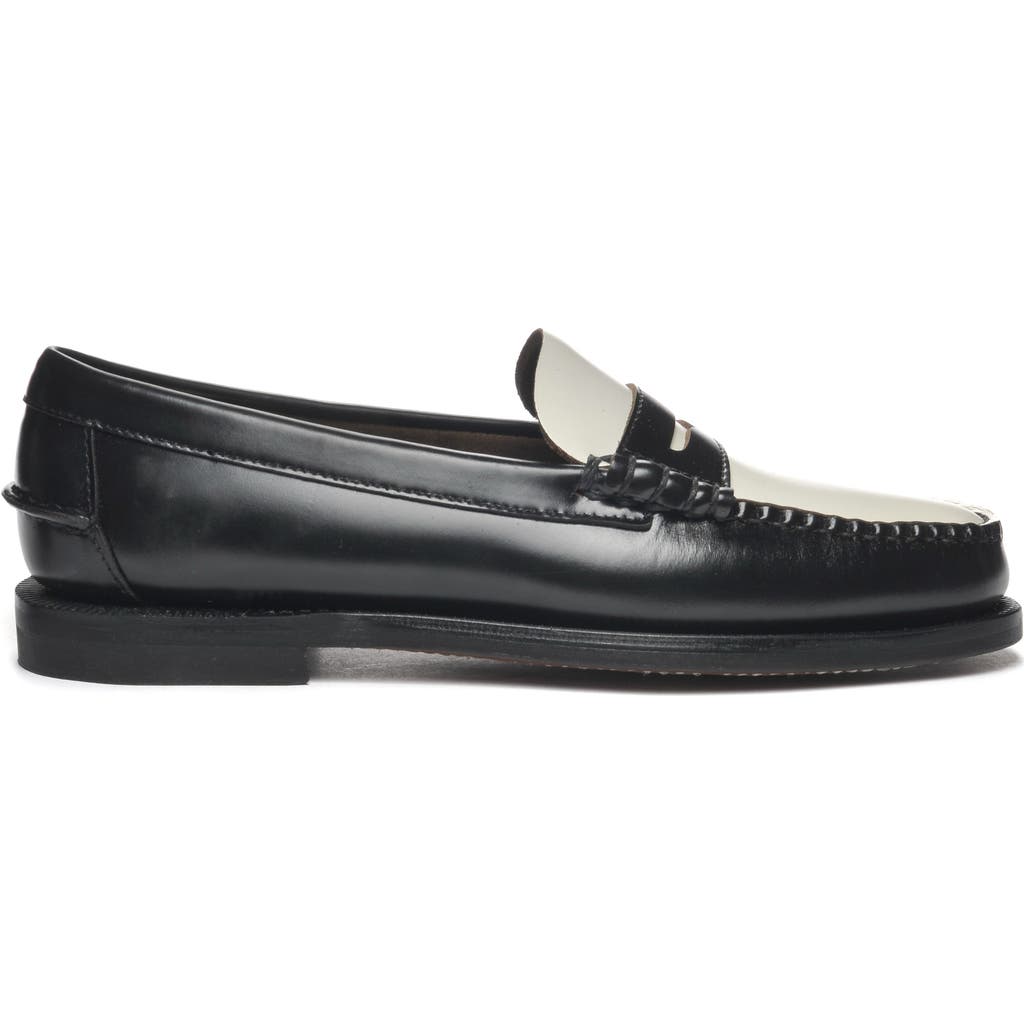 Sebago Classic Dan Smooth Leather Loafers In Black