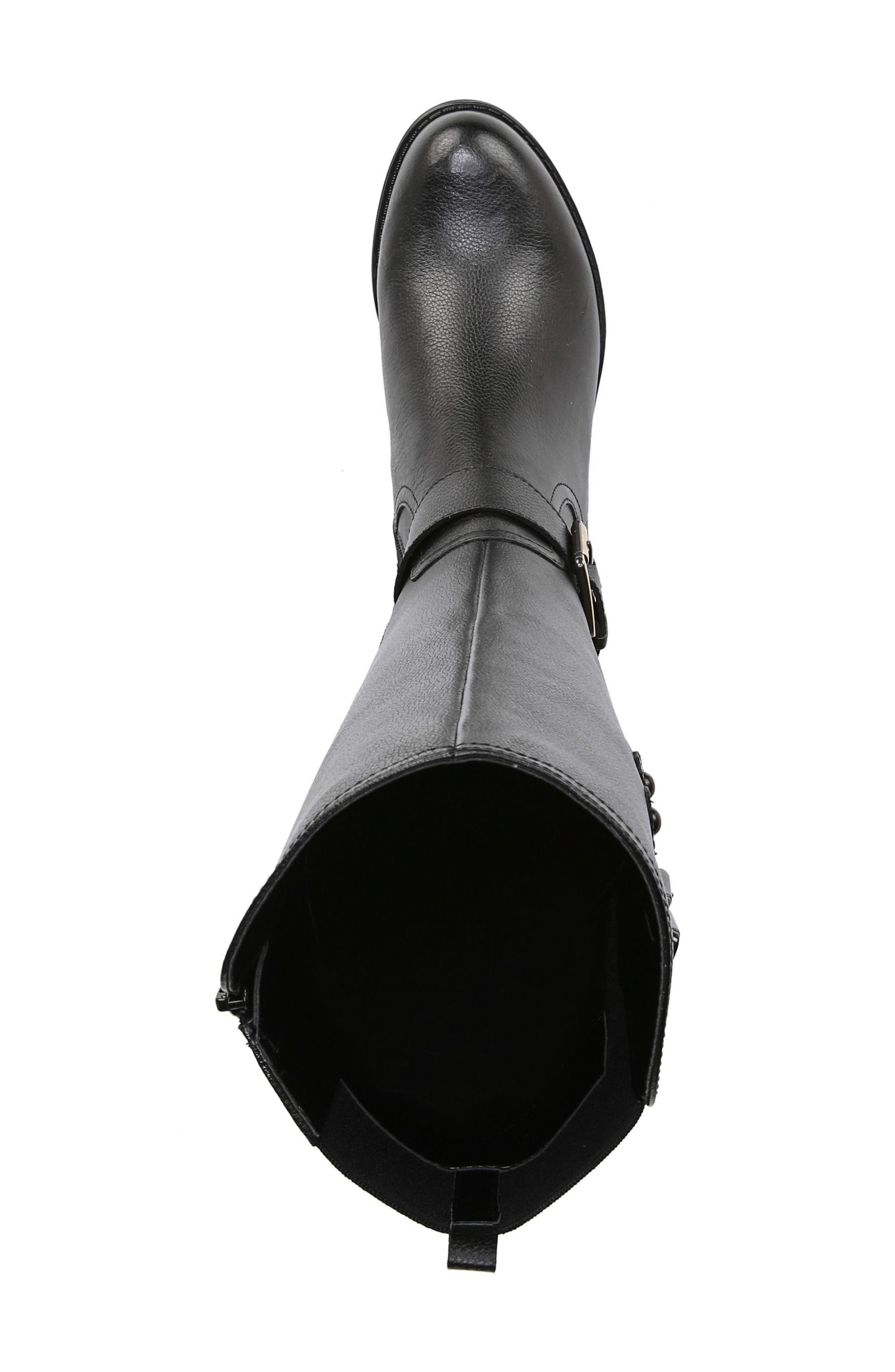 Naturalizer Jessie Knee High Riding Boot, Alternate, color, Black Leather