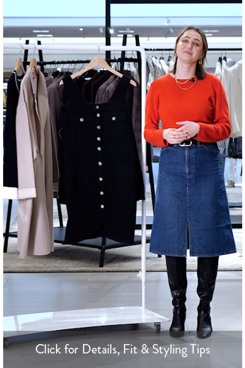 Off the Shoulder Long Sleeve Denim Dress video