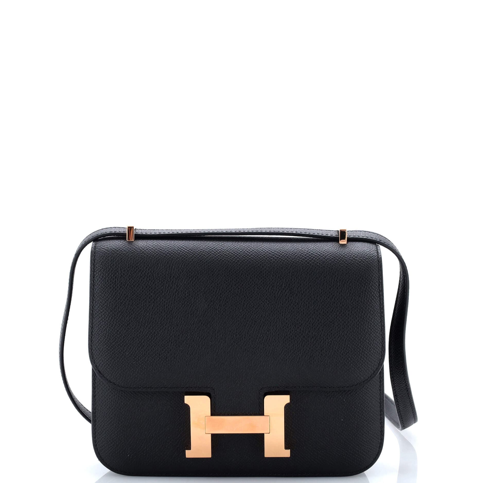 Pre-Owned Hermes Constance NM Bag Epsom 18, Main, color, Noir