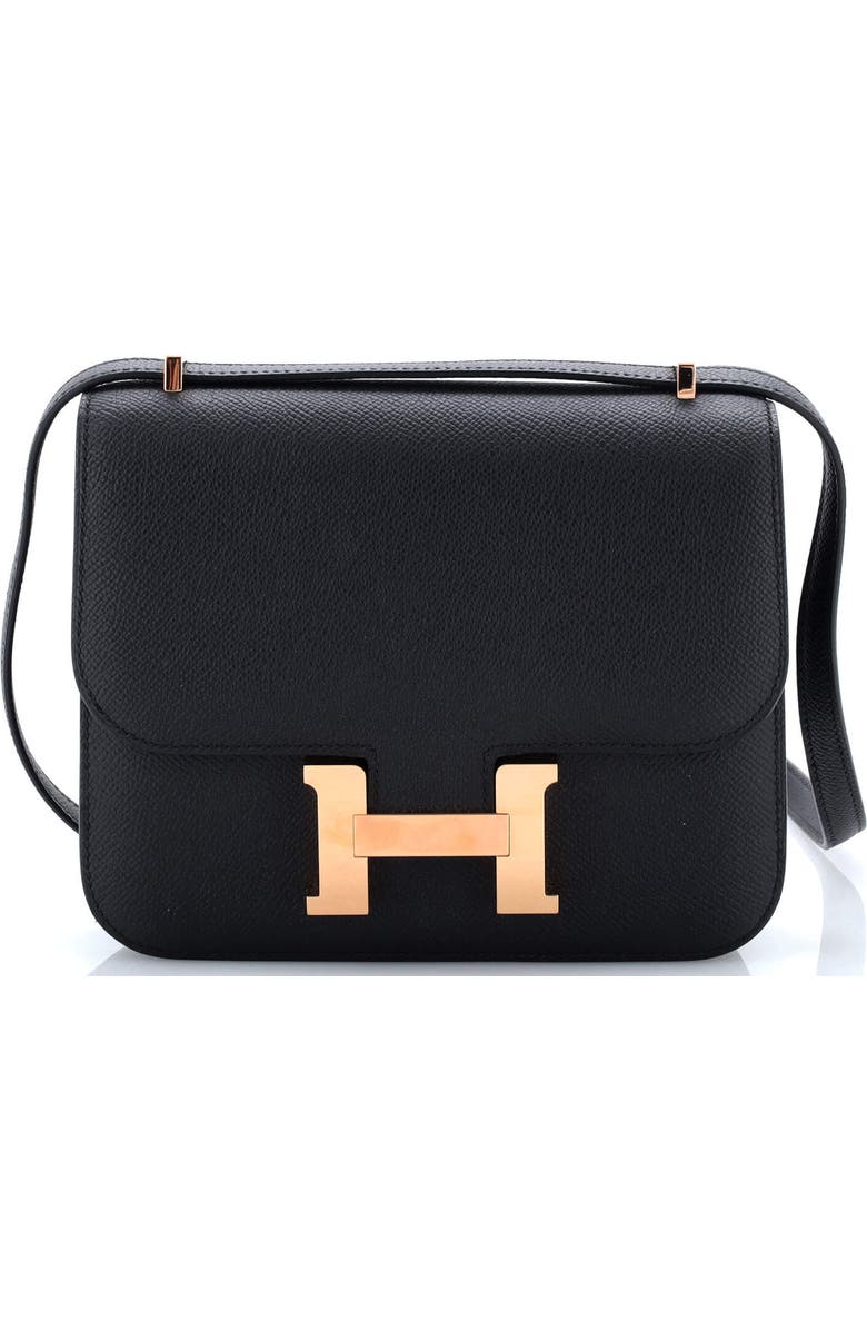 Pre-Owned Hermes Constance NM Bag Epsom 18, Main, color, Noir