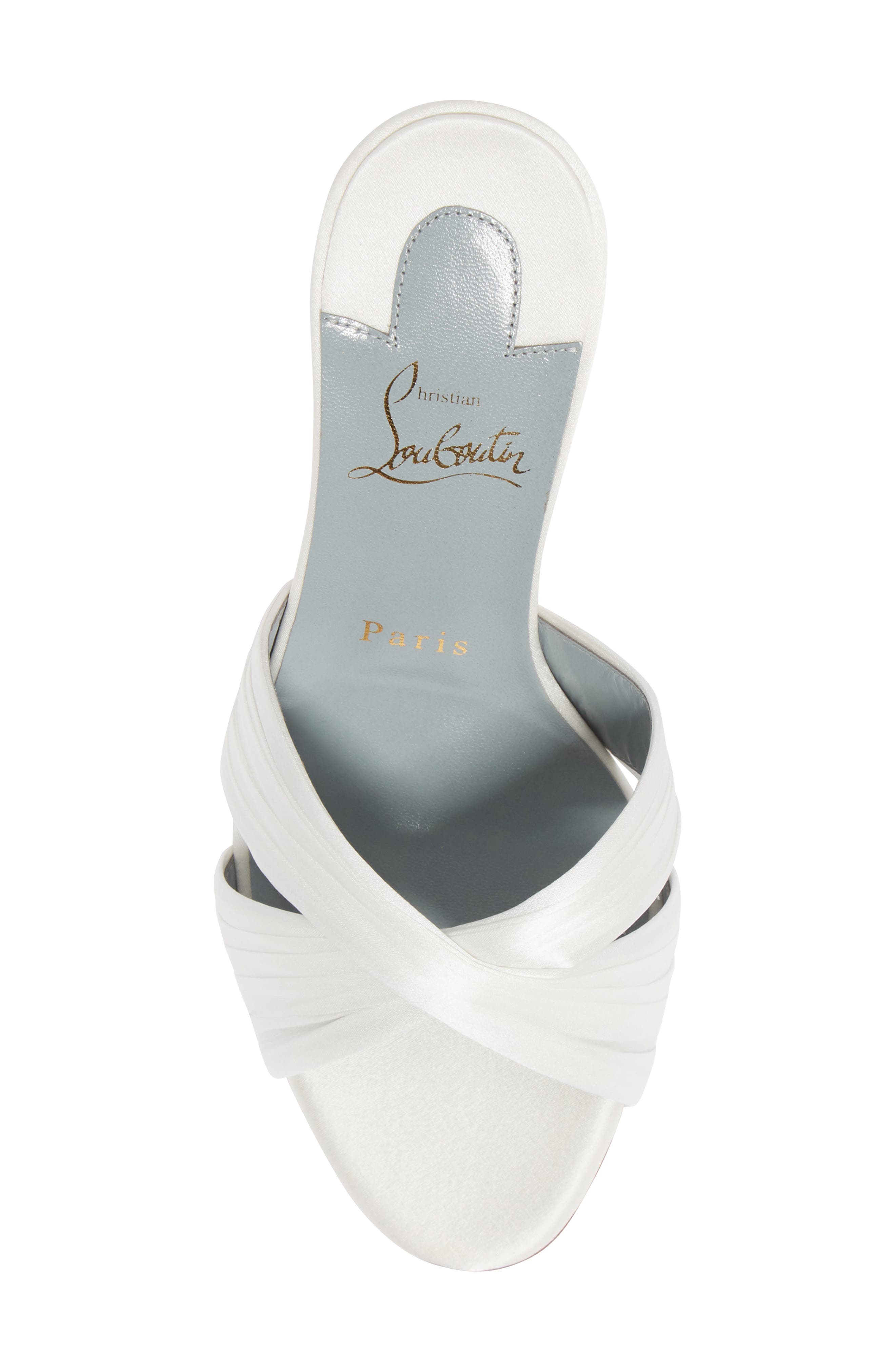 Nicol Is Back Slide Sandal, Alternate, color, OFF WHITE/ LINING BLUE