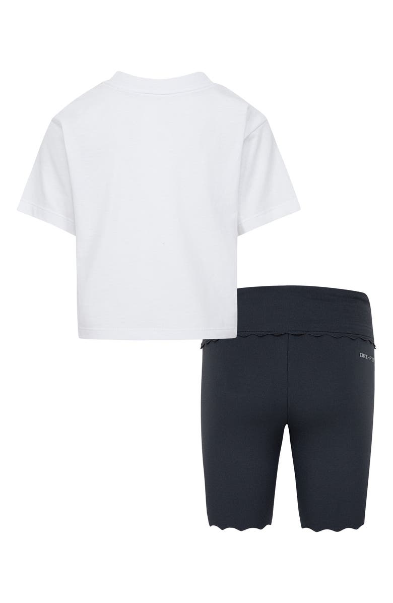 Nike Kids' Swoosh Graphic T-Shirt & Bike Shorts Set, Alternate, color, 