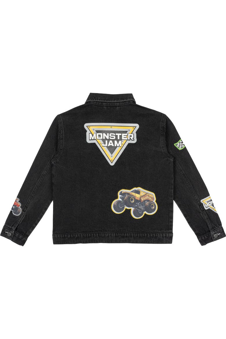 Denim Jacket, Alternate, color, Monster Jam Black