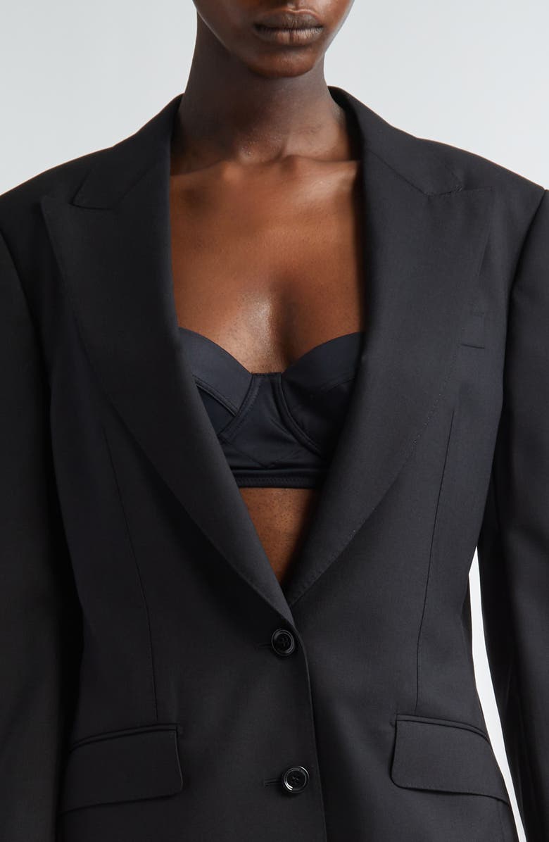 Dolce&Gabbana Wool Blazer, Alternate, color, Nero