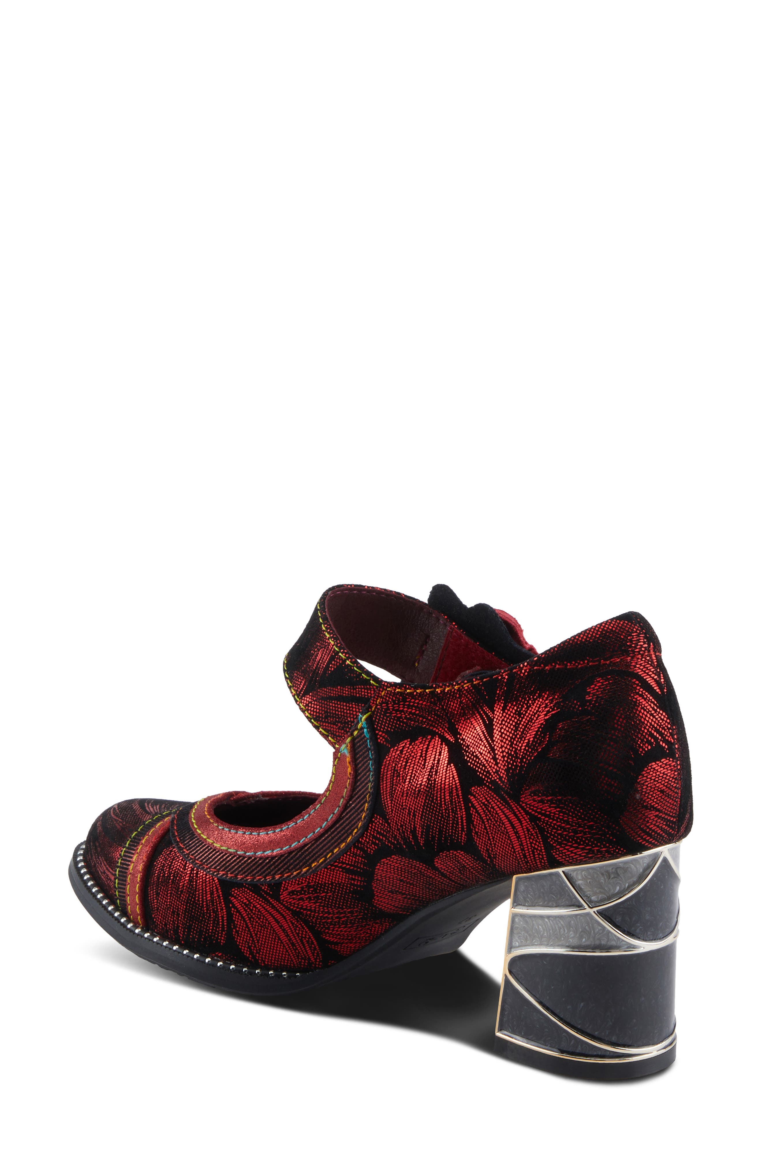 Beverlyhills Ankle Strap Pump, Alternate, color, RED MULTI