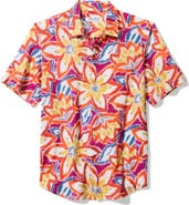 Tommy Bahama Bahama Coast Flora Fusion IslandZone® Short Sleeve Button-Up Shirt