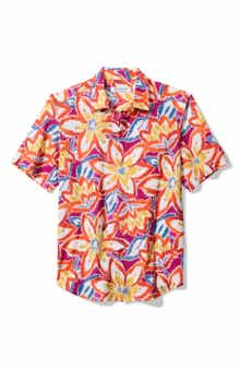 Tommy Bahama Bahama Coast Flora Fusion IslandZone® Short Sleeve Button-Up Shirt