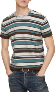 Burberry Striped Wool Blend T-shirt
