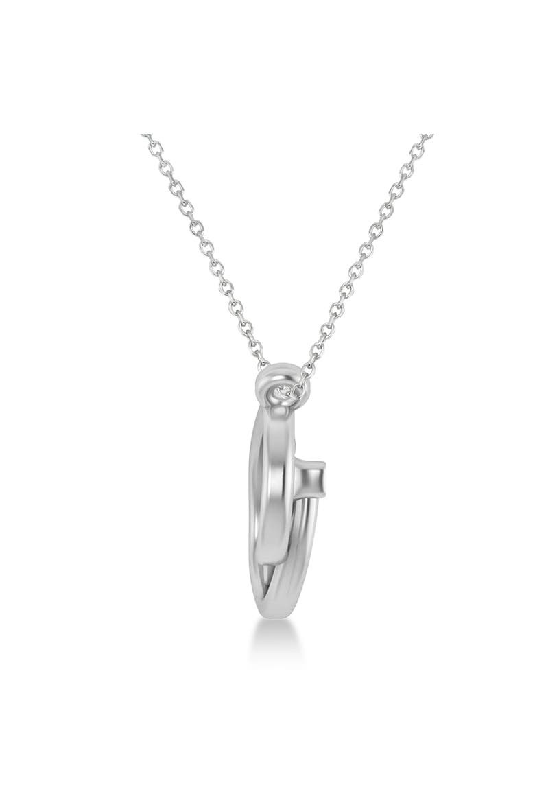 Stethoscope Pendant Necklace 14k, Alternate, color, white gold