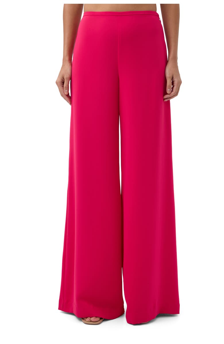 Trina Turk Long Weekend Wide Leg Pant, Alternate, color, Forrest Rose