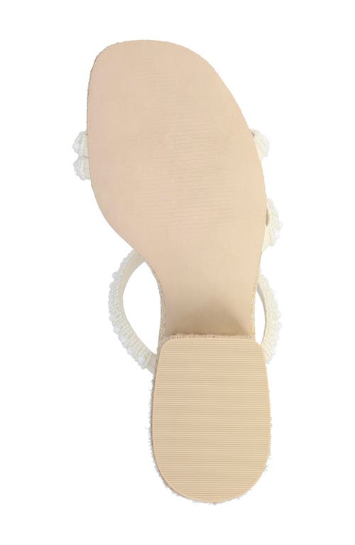 Mia Inara Strappy Block Heel Sandal In Bone