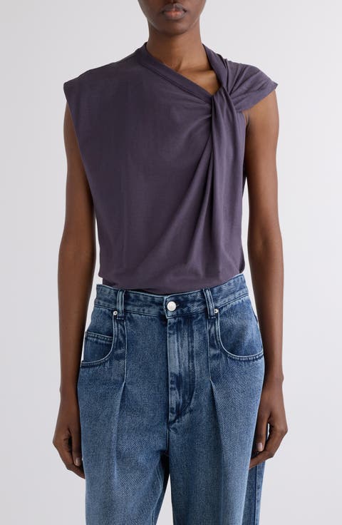E487/美品 ISABEL MARANT カットソー リネン 薄手 Vネック