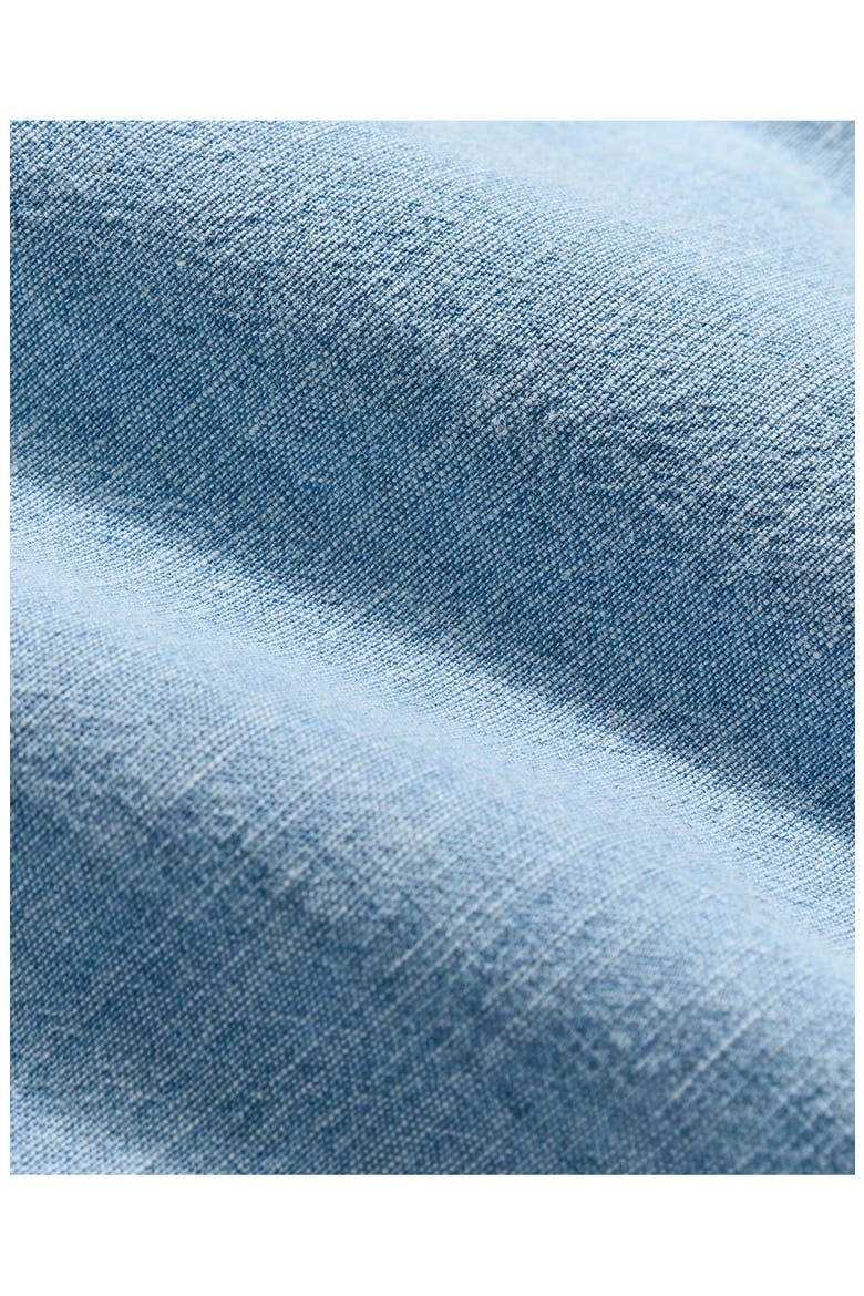 Donelson Short Sleeve Organic Cotton Chambray Sport Shirt, Alternate, color, BLUE