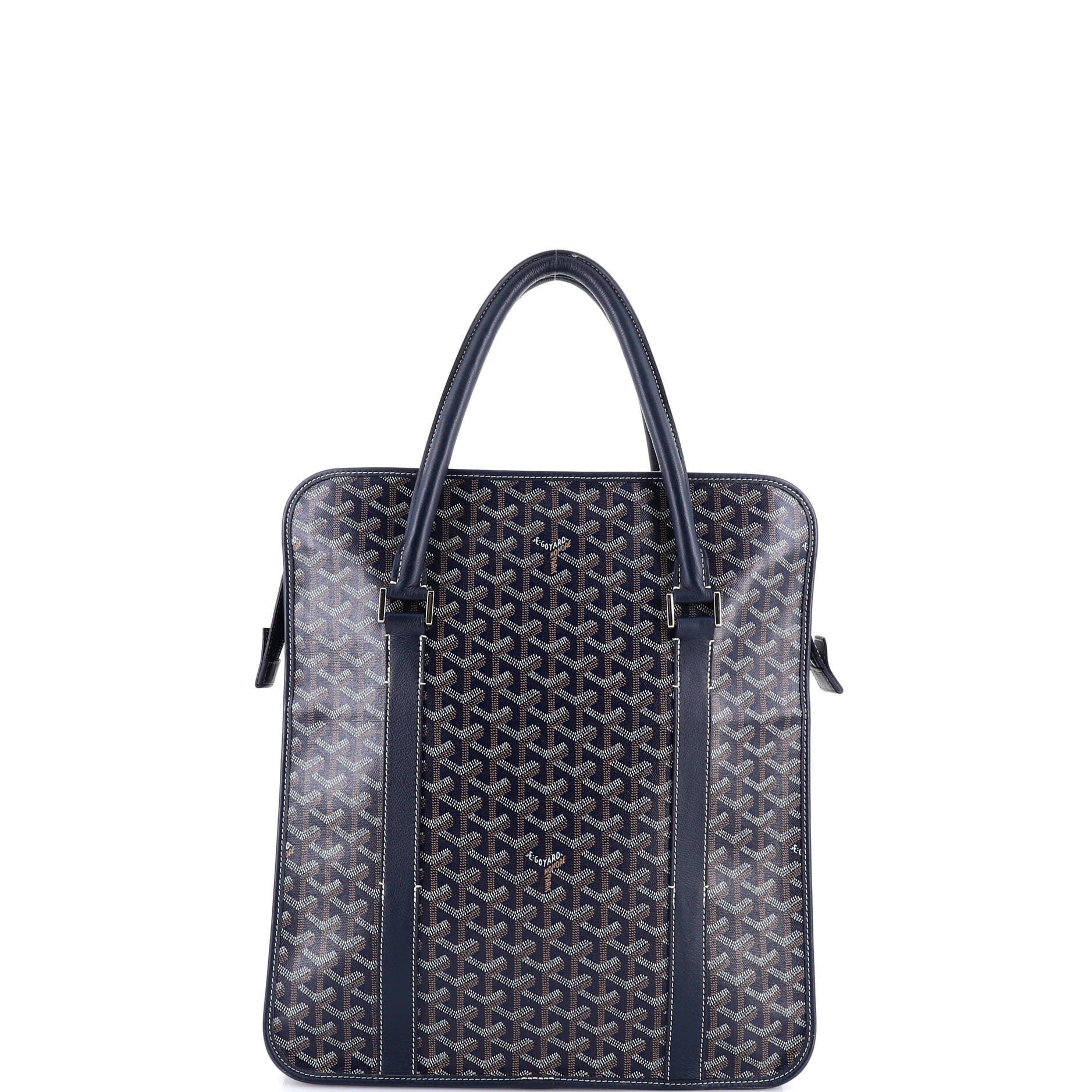 Pre-Owned Goyard Bourgogne Bag Coated Canvas, Alternate, color, Blue
