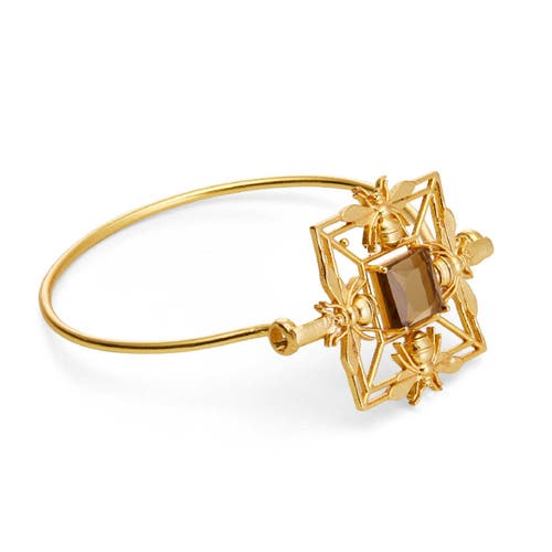 Dhwani Bansal Mori Single Band In Gold Plated