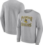 FANATICS Men's Fanatics Branded Heather Gray Pittsburgh Steelers Playability Pullover Sweatshirt