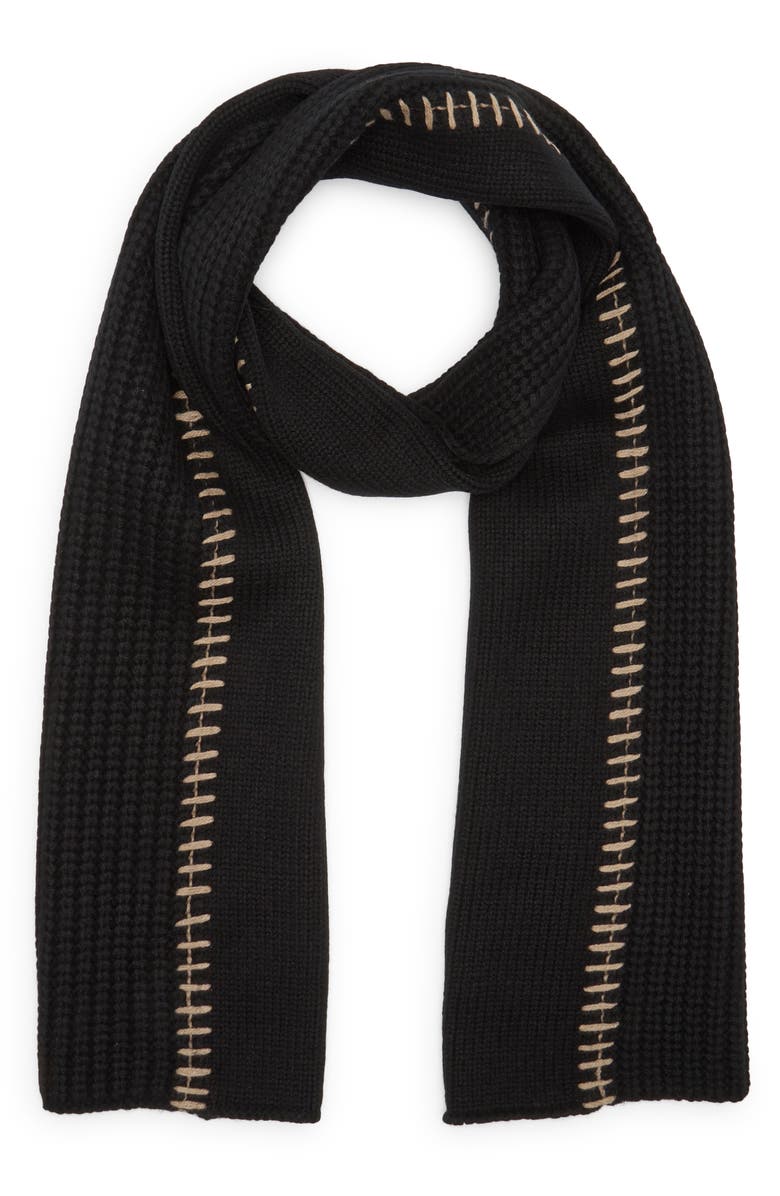 rag & bone Clarkson Wool Scarf, Alternate, color, 