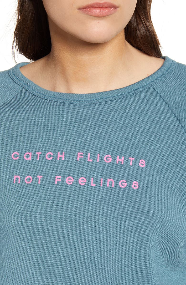 Project Social T Catch Flights Fleece Sweatshirt, Alternate, color,