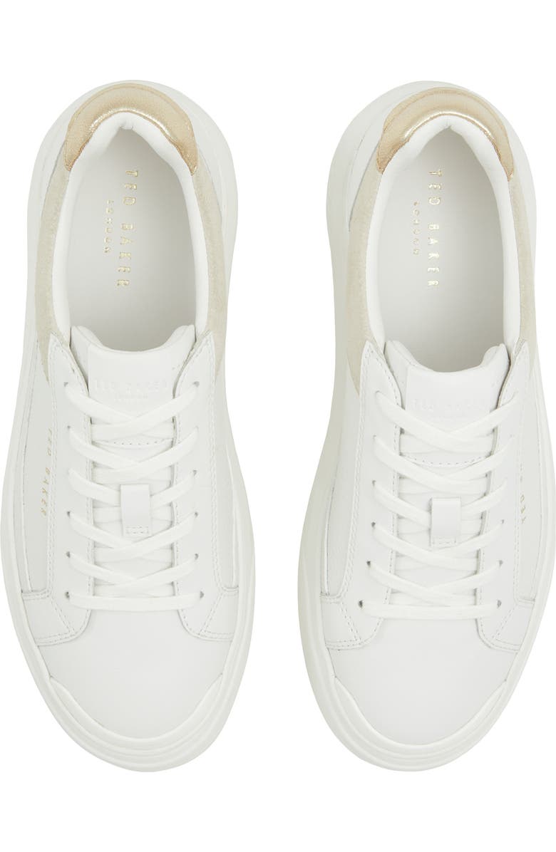 Ted Baker London Adison Platform Sneaker, Alternate, color, White