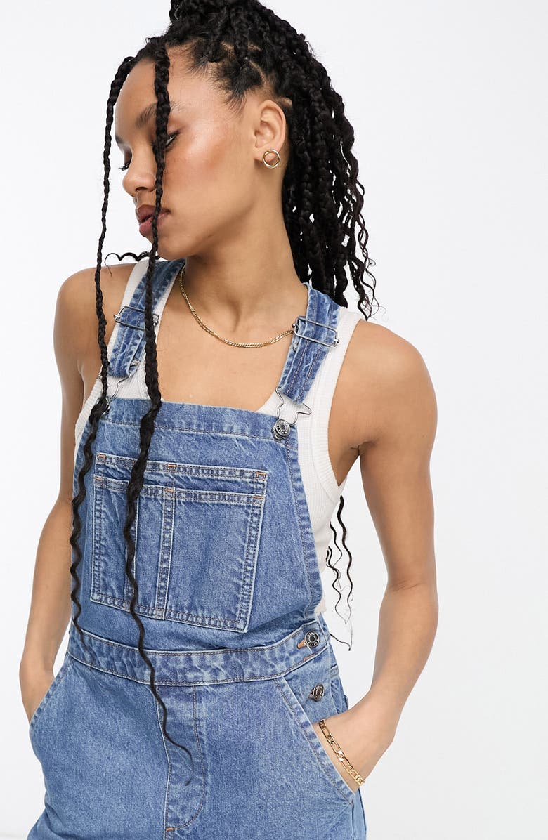 ASOS DESIGN Denim Overalls, Alternate, color,