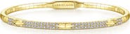 Gabriel & Co. 14K Gold Diamond Bangle