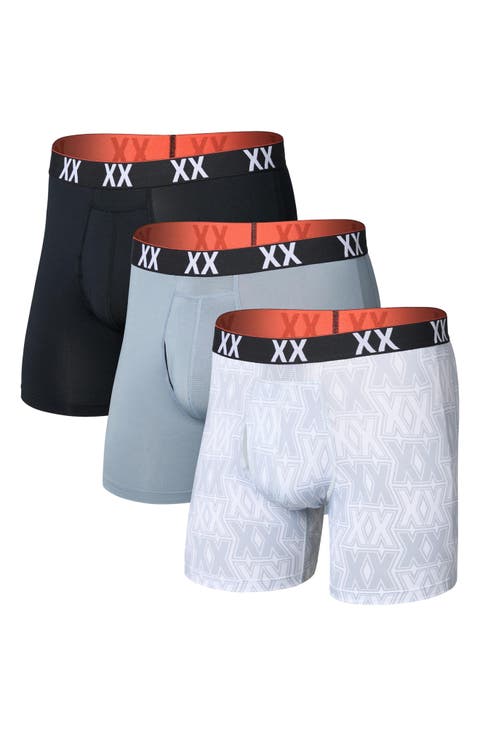 Assorted 3-Pack Multi-Sport Mesh Performance Boxer Briefs