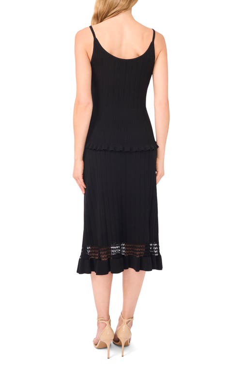 Ted Baker Pointelle Knit Tank In Black