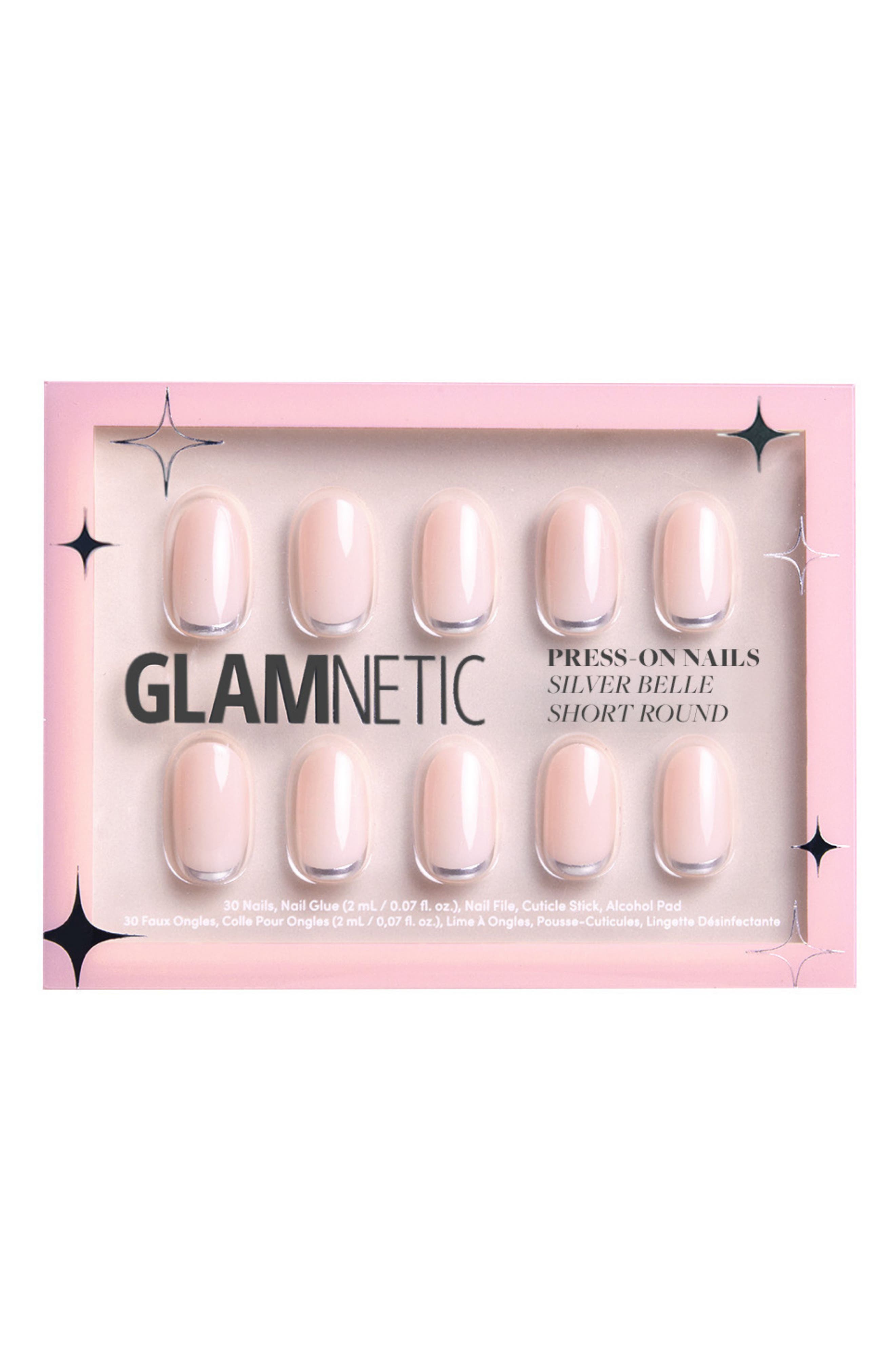 GLAMNETIC Short Round Press-On Nails Set