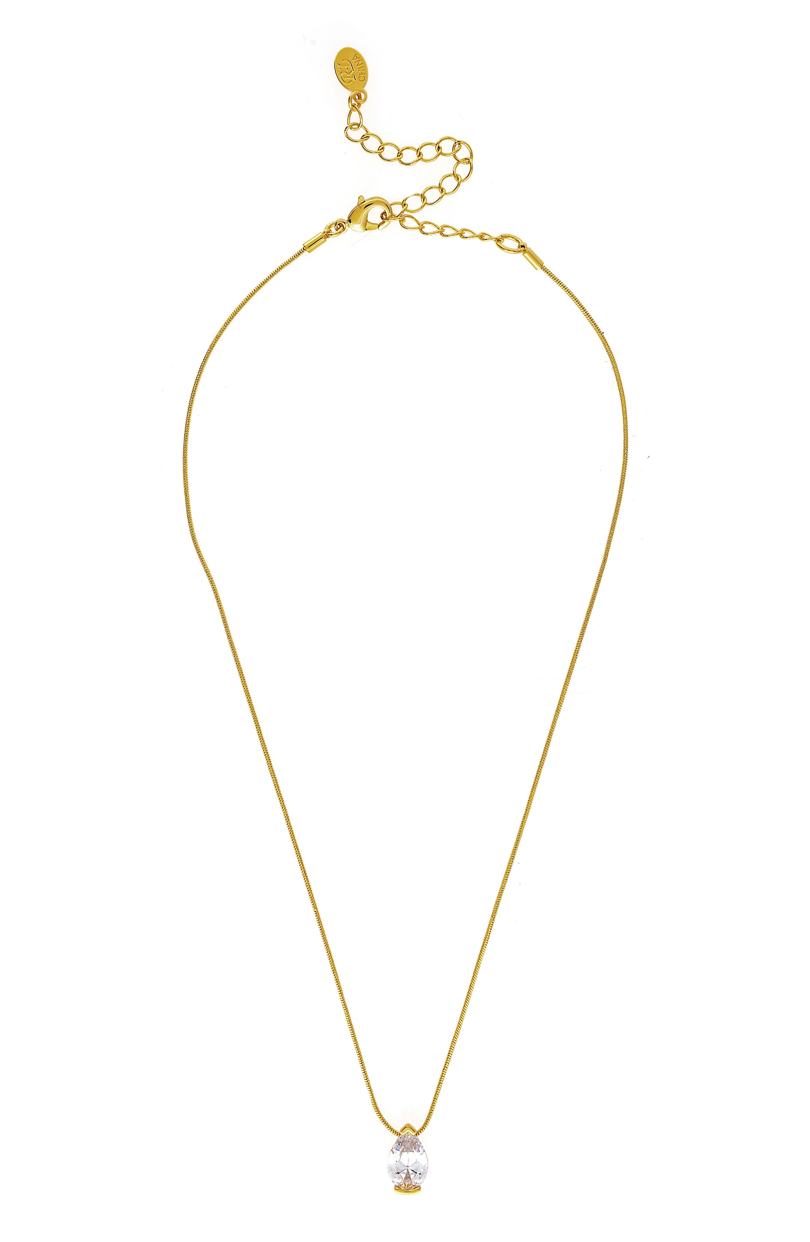 RIVKA FRIEDMAN Herringbone Chain Pendant Necklace