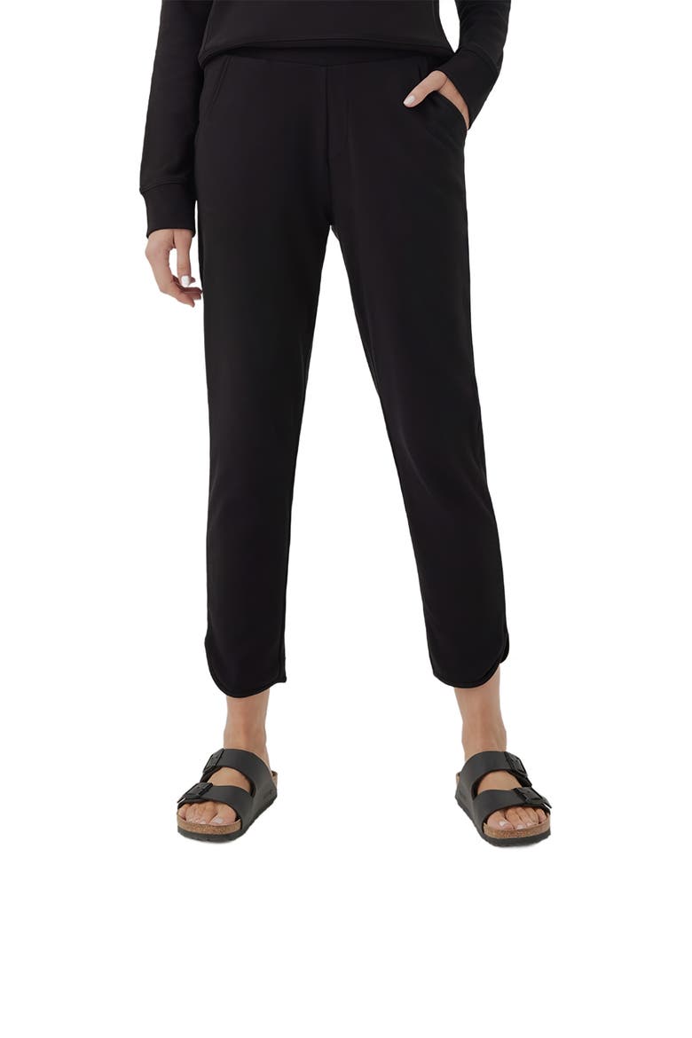 Organic Cotton Airplane Tulip Hem Pant, Alternate, color, Black
