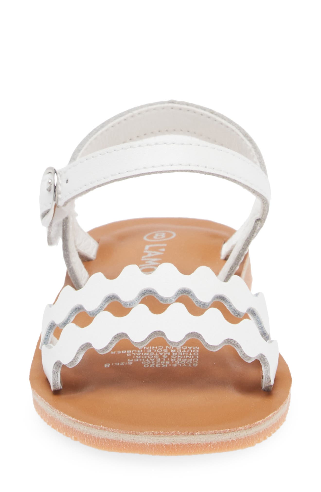 L'AMOUR Kids' Eden Sandal, Alternate, color, White