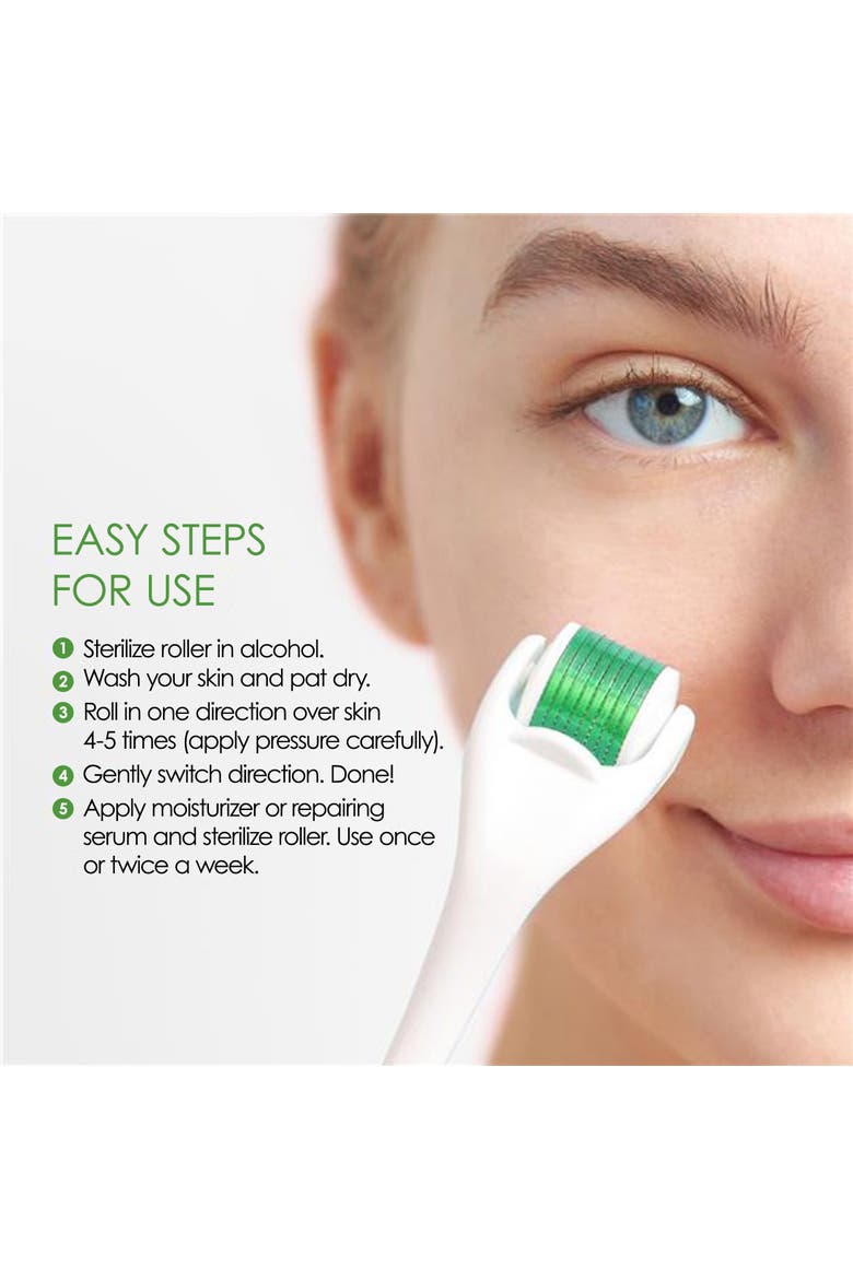 MDR500 0.5mm Micro-Needle Anti-Aging Derma Roller, Alternate, color, White