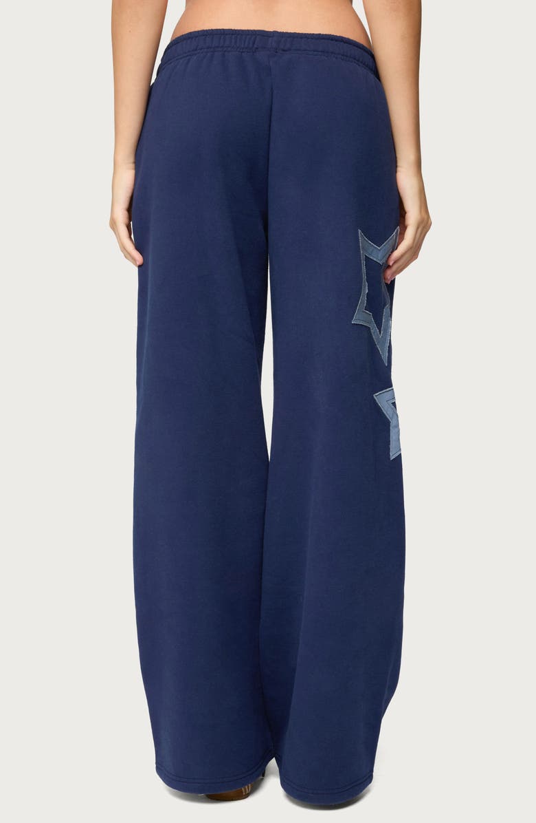 EDIKTED Starly Straight Leg Sweatpants, Alternate, color, Navy